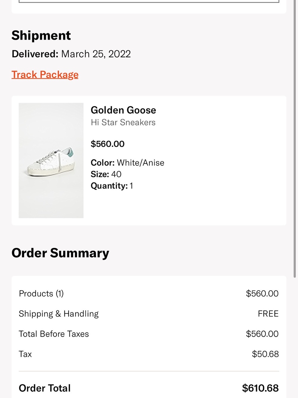 Golden Goose Shopbop Private Edition, Size 40 - Picture 9 of 11
